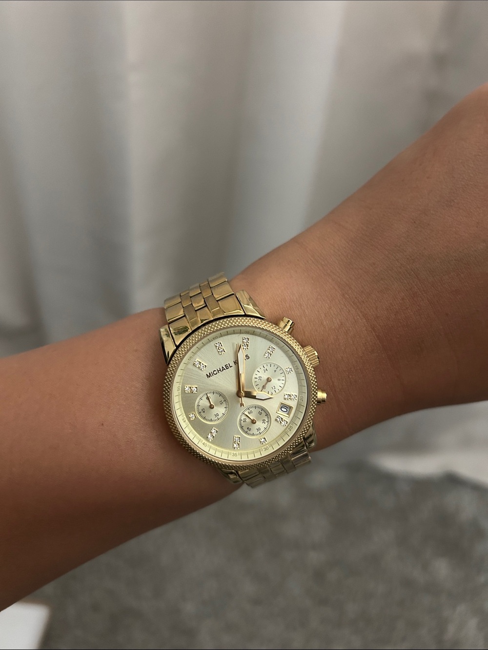 Michael Kors Gold Chronograph Watch